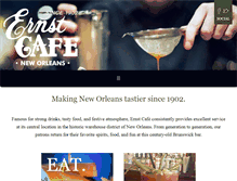 Tablet Screenshot of ernstcafe.net